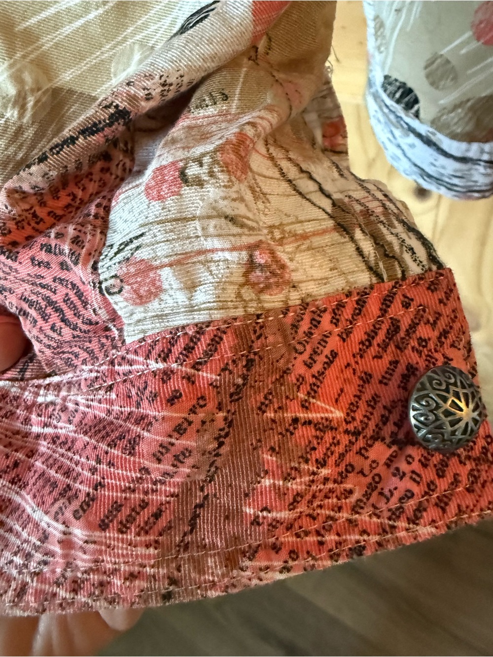 CJ Banks Pink Multi Floral-Print Denim Jacket - Picture 7 of 9